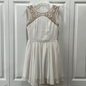 White beaded dress